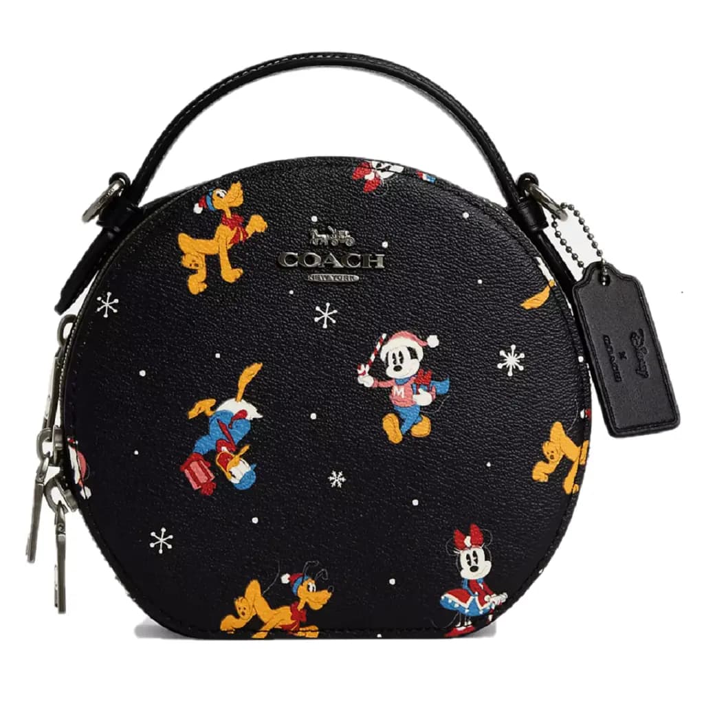 Túi Coach x Disney Canteen Holiday 'Black' CM846-QBM2