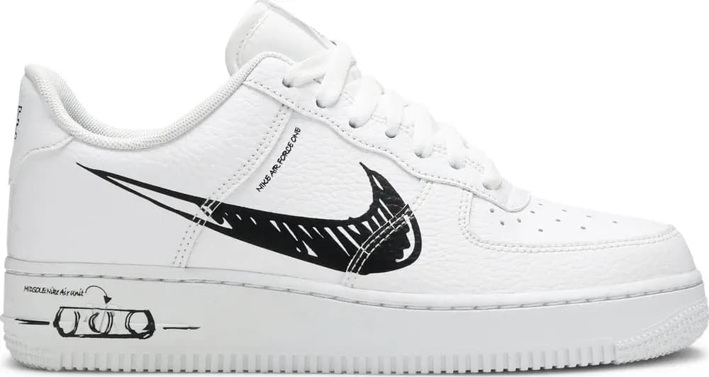 Giày Nike Air Force 1 Low 'Sketch Black' CW7581-101