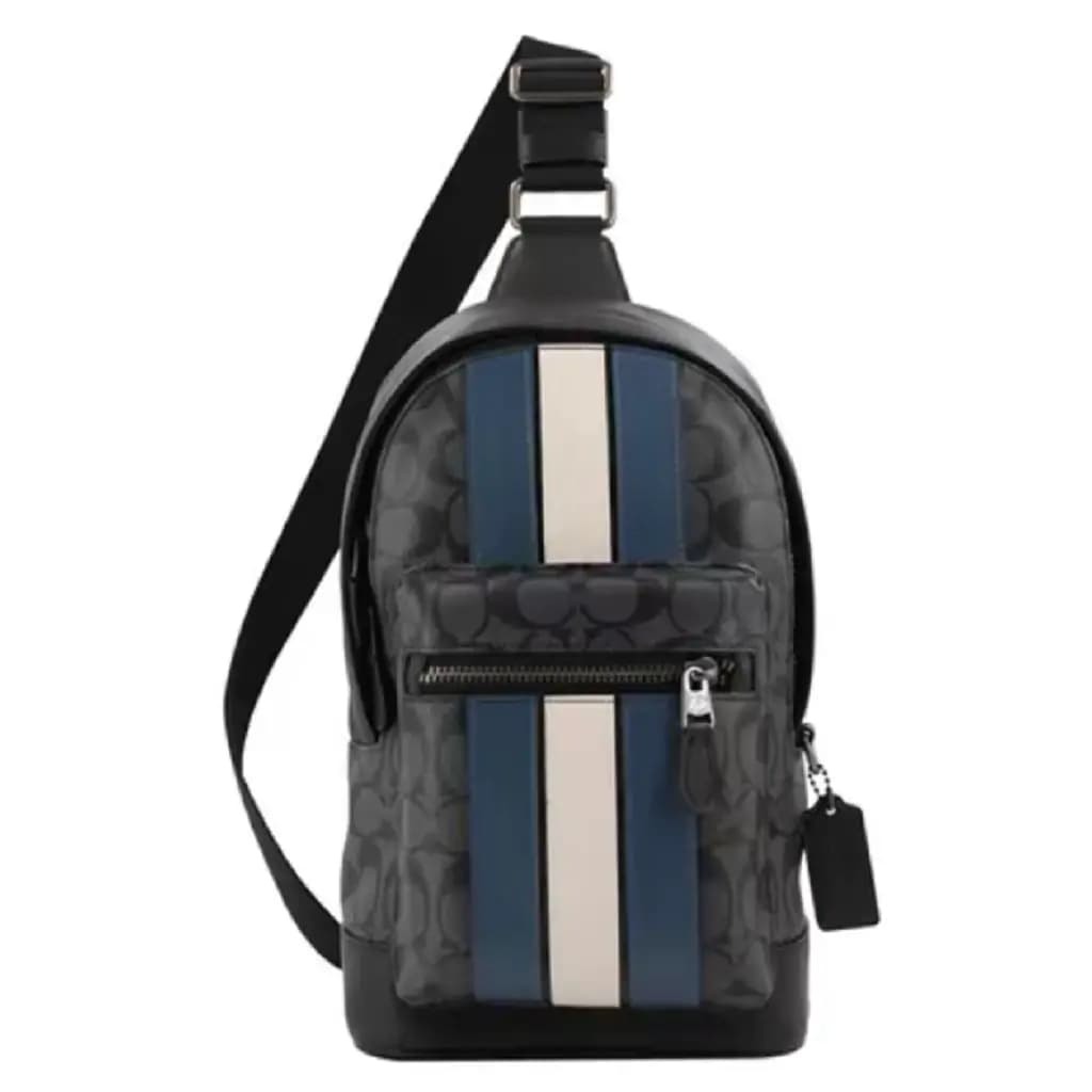 Túi Coach West 20 Shoulder Bag 'Blue White' F2999-QBOH0