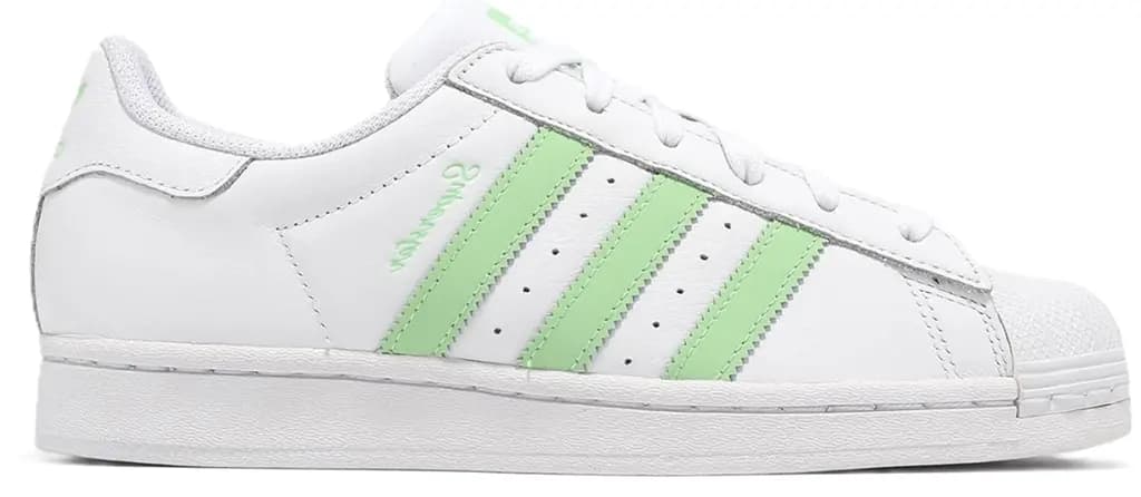 Giày Adidas Superstar 'White Green Spark' IE3005