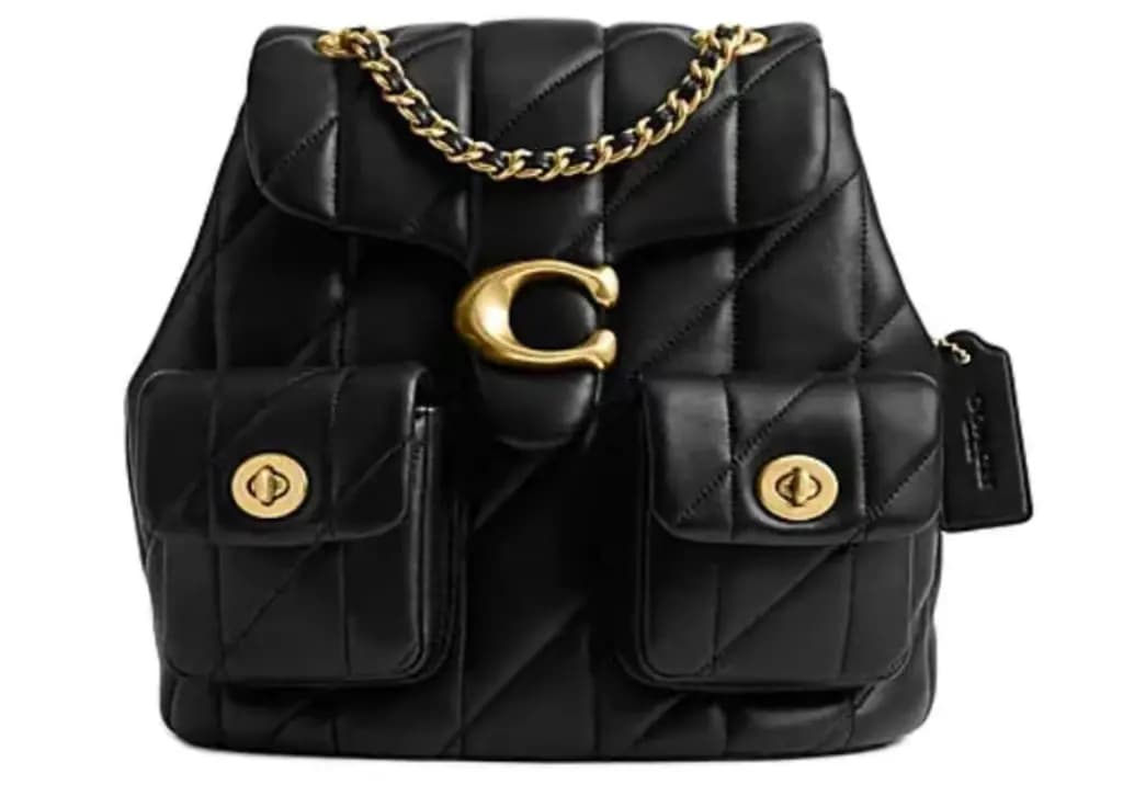 Balo Coach Tabby Backpack With Quilting 'Black' CU076-B4BK