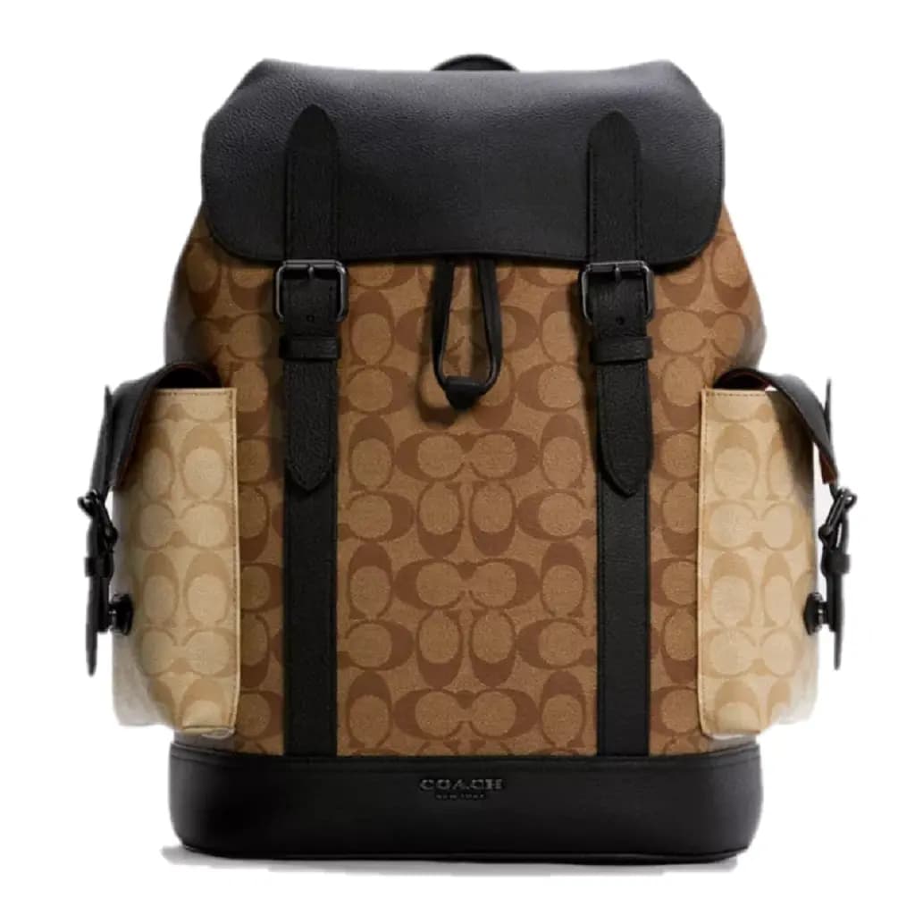 Balo Coach Hudson Backpack 'Black Brown' C6081-QBT5K