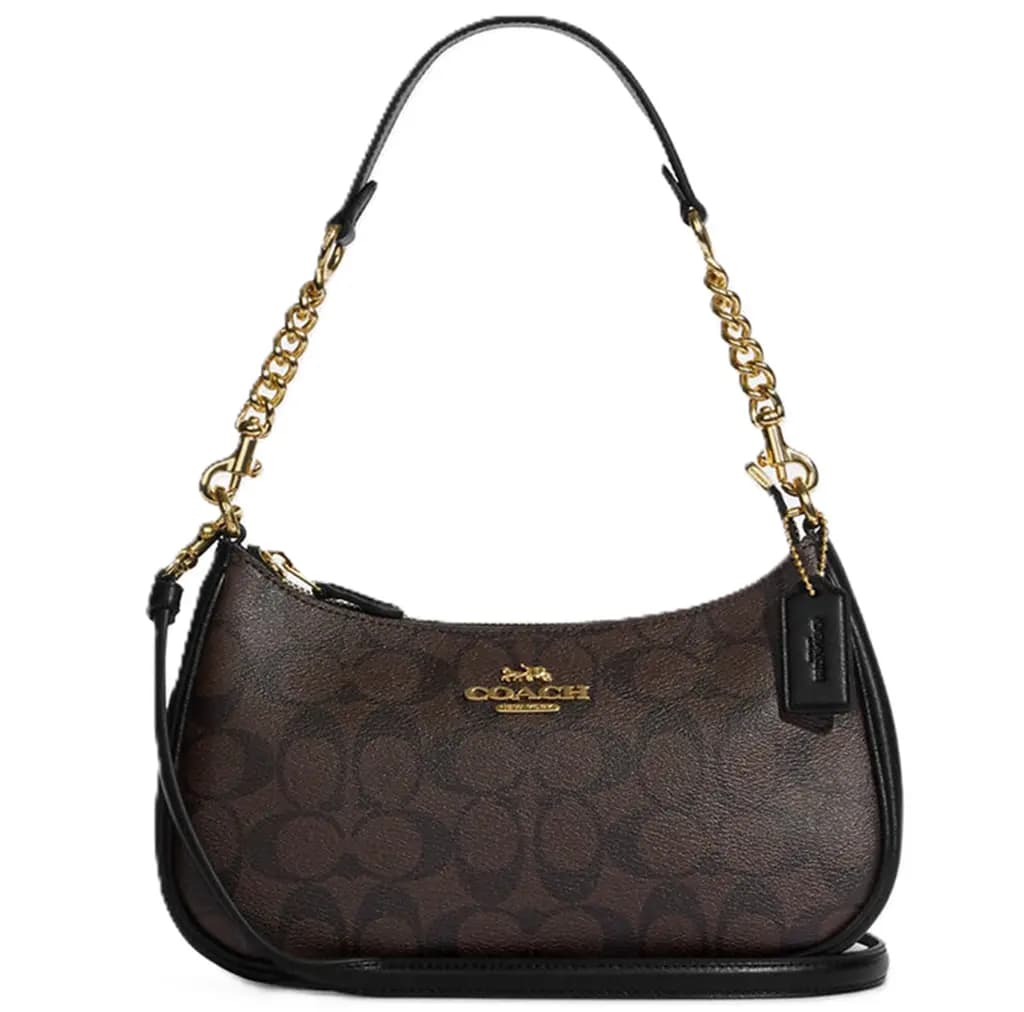 Túi Coach Teri Shoulder Bag Signature Canvas 'Brown' CA548-IMAA8