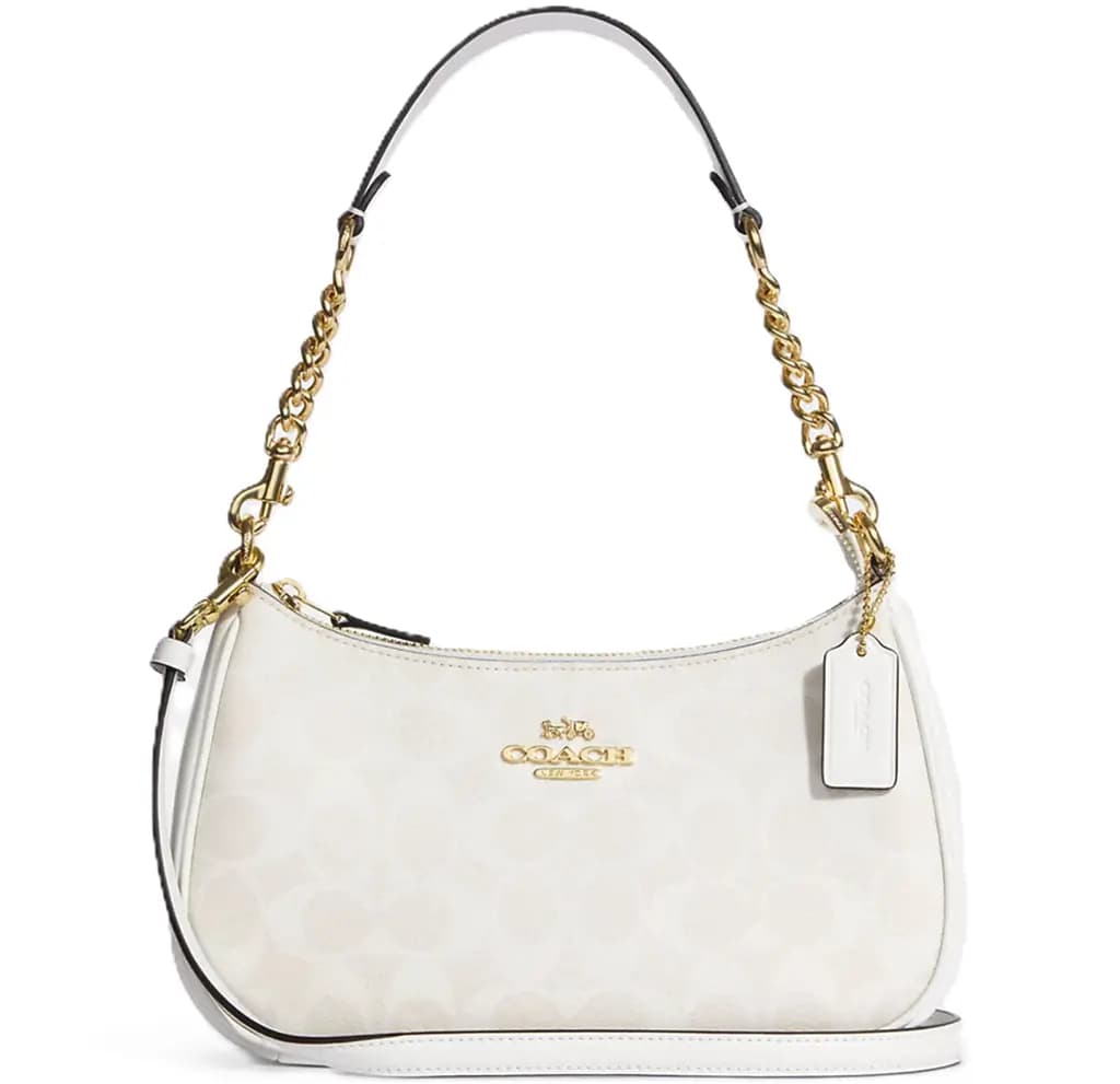 Túi Coach Terry Canvas Logo Shoulder Bag 'White' CA548-IMRFF