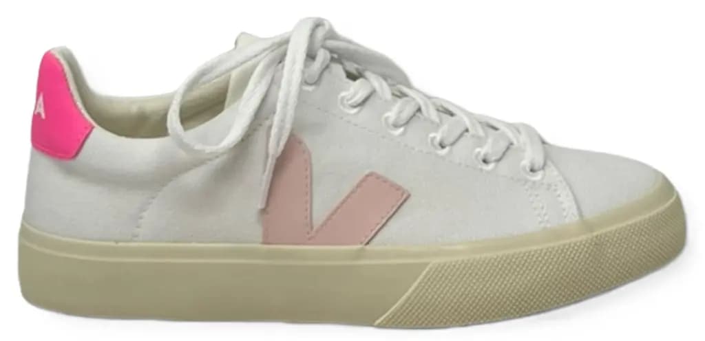 Giày Veja Campo Canvas 'White Light Pink' CA0103499