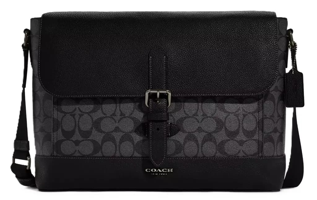 Túi Coach Hudson Messenger Bag 'Black' CB842-QBMI5