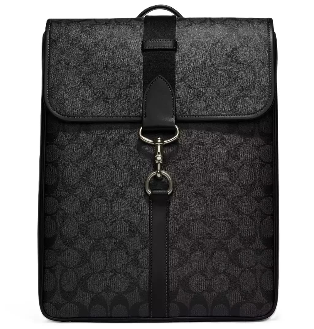 Balo Coach Blaine In Signature Canvas 'Black' CJ575-QBO4G