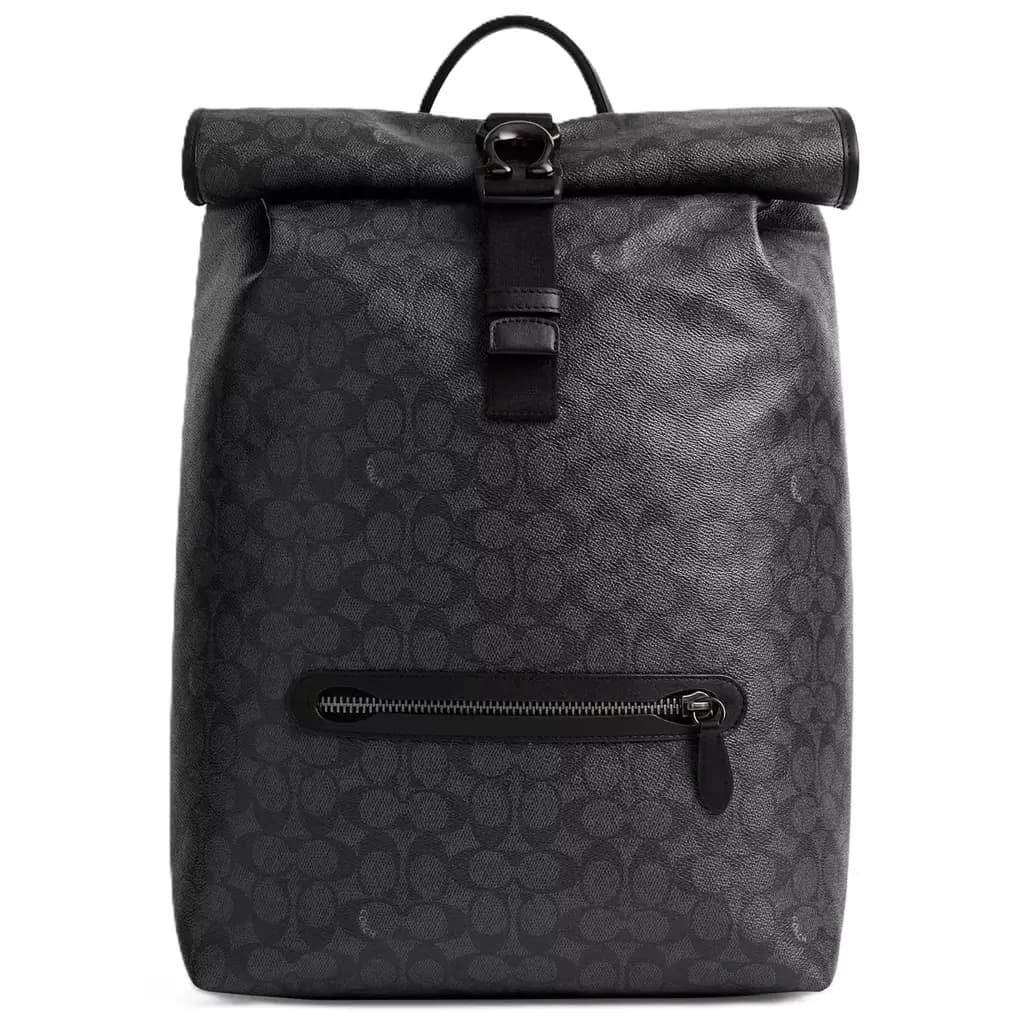 Balo Coach Beck Roll Top In Signature 'Black' CL252-CHR