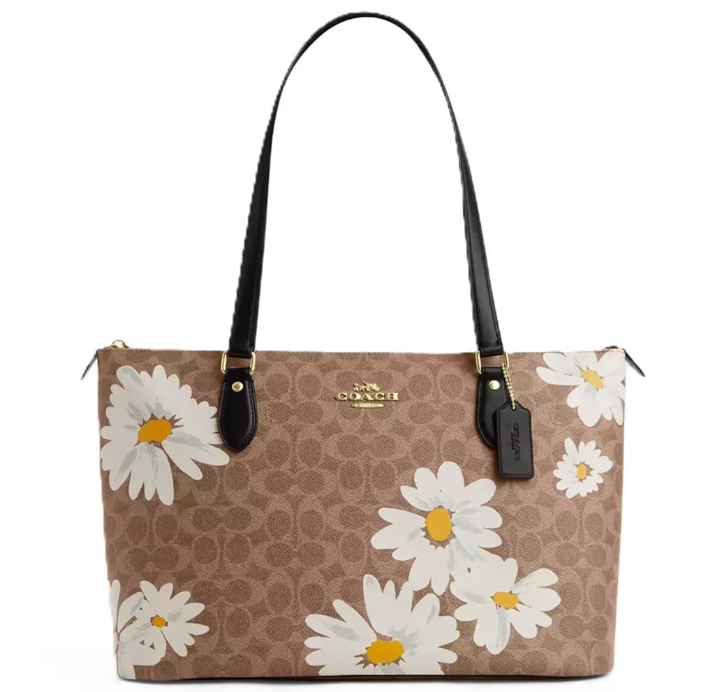 Túi Coach Gallery Canvas Floral Print 'Tan' CZ589-IMTAM