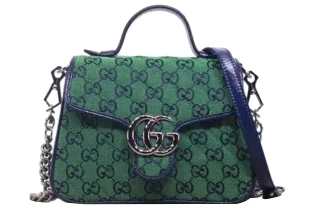 Túi Gucci GG Marmont Handbag 'Green' 583571-2UZCN-3368