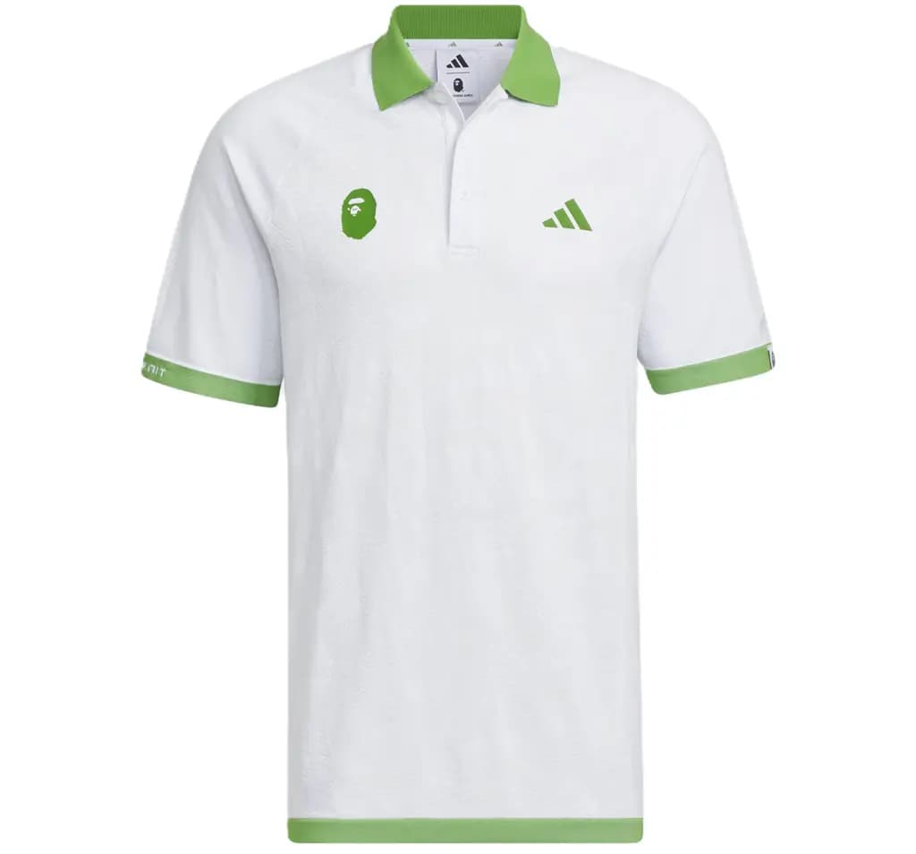 Áo Adidas Golf Relaxed Fit Polo x Bape 'White' IQ3680