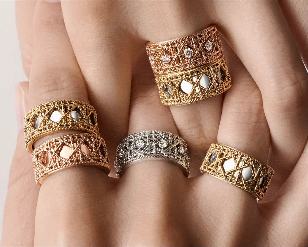 Biểu tượng Cannage tái sinh trong BST trang sức My Dior cao cấp