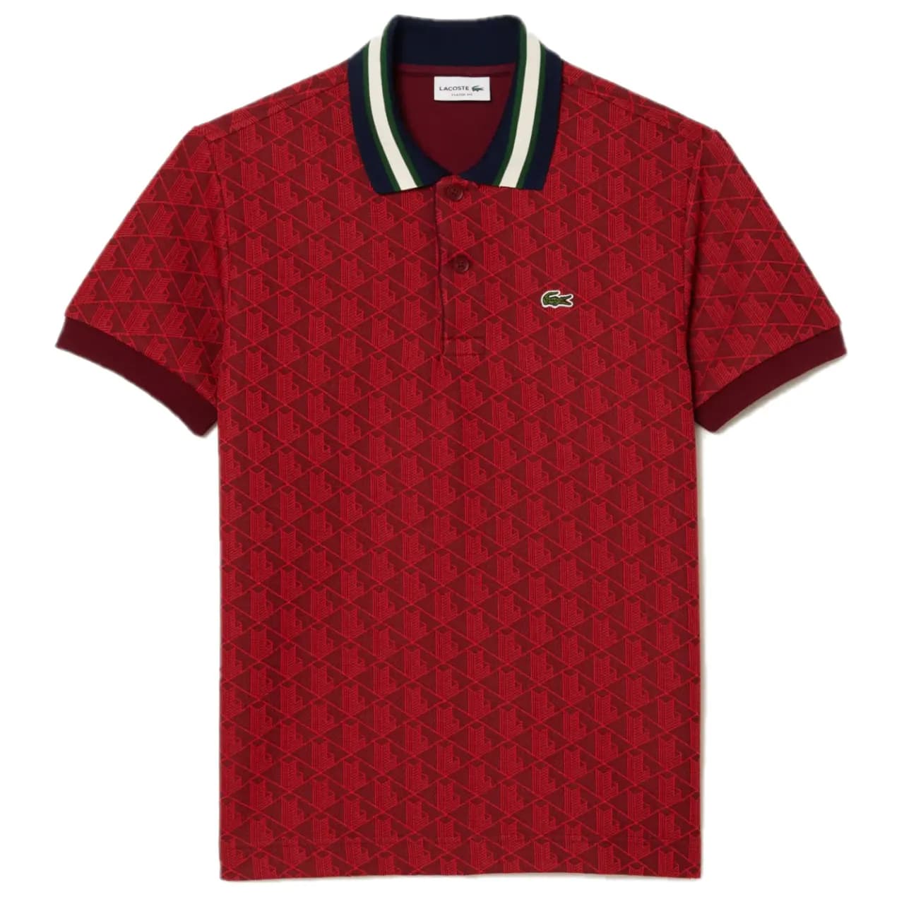Áo Lacoste Polo Jacquard 'Red' DH1417-10-SWM