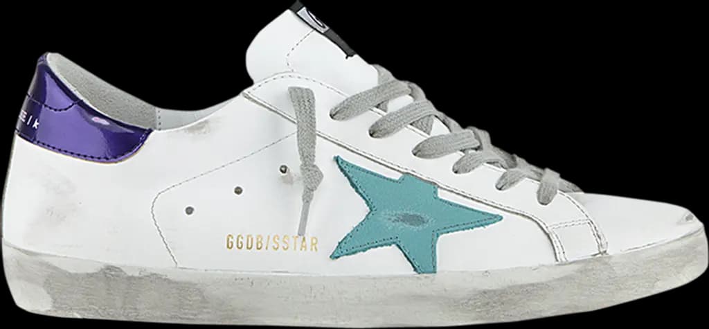 Giày Golden Goose Superstar 'White Sea Blue' G36MS590-U72