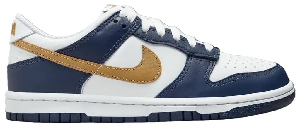 Giày Nike Dunk Low GS 'Midnight Navy Wheat' FB9109-111