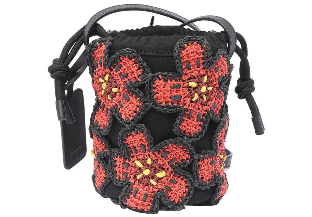 Túi Kenzo Flower boke bucket bag 'Black Red' FE52SA504F0421