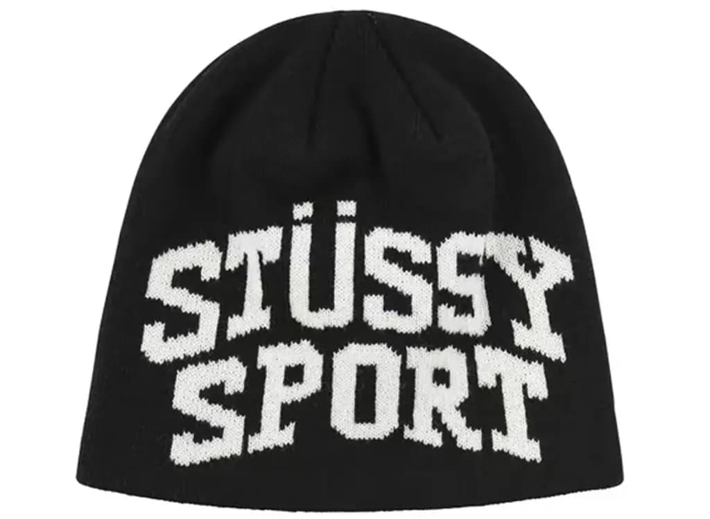 Mũ Stussy Sport Jacquard Skullcap 'Black' 1321153-BLAC