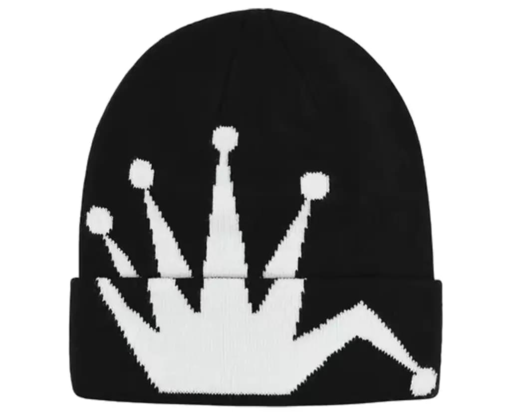 Mũ Stussy Crown Jacquard Cuff Beanie 'Black' 1321159-BLAC