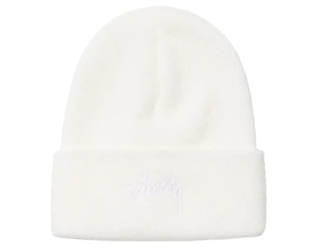 Mũ Stussy x Our Legacy Cuff Beanie 'White' 332107-BONE