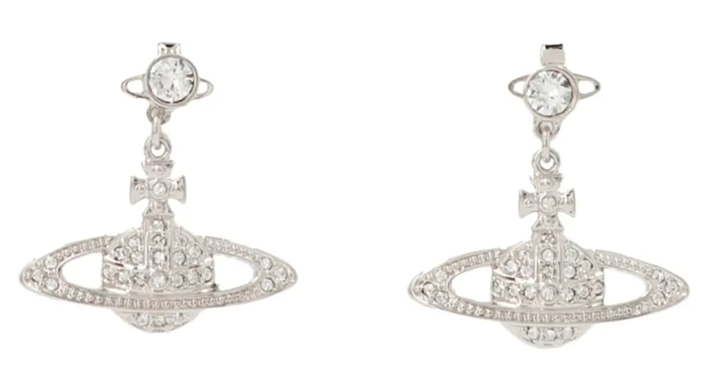 Khuyên Tai Vivienne Westwood Mini Bas 'Silver' 6202002502P116CNP116