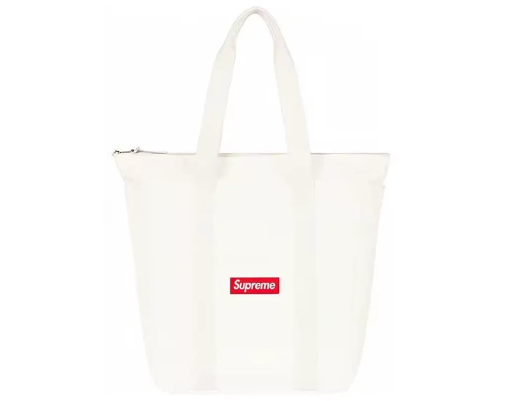 Túi Supreme Canvas Tote 'White Red' SUP-FW20-153