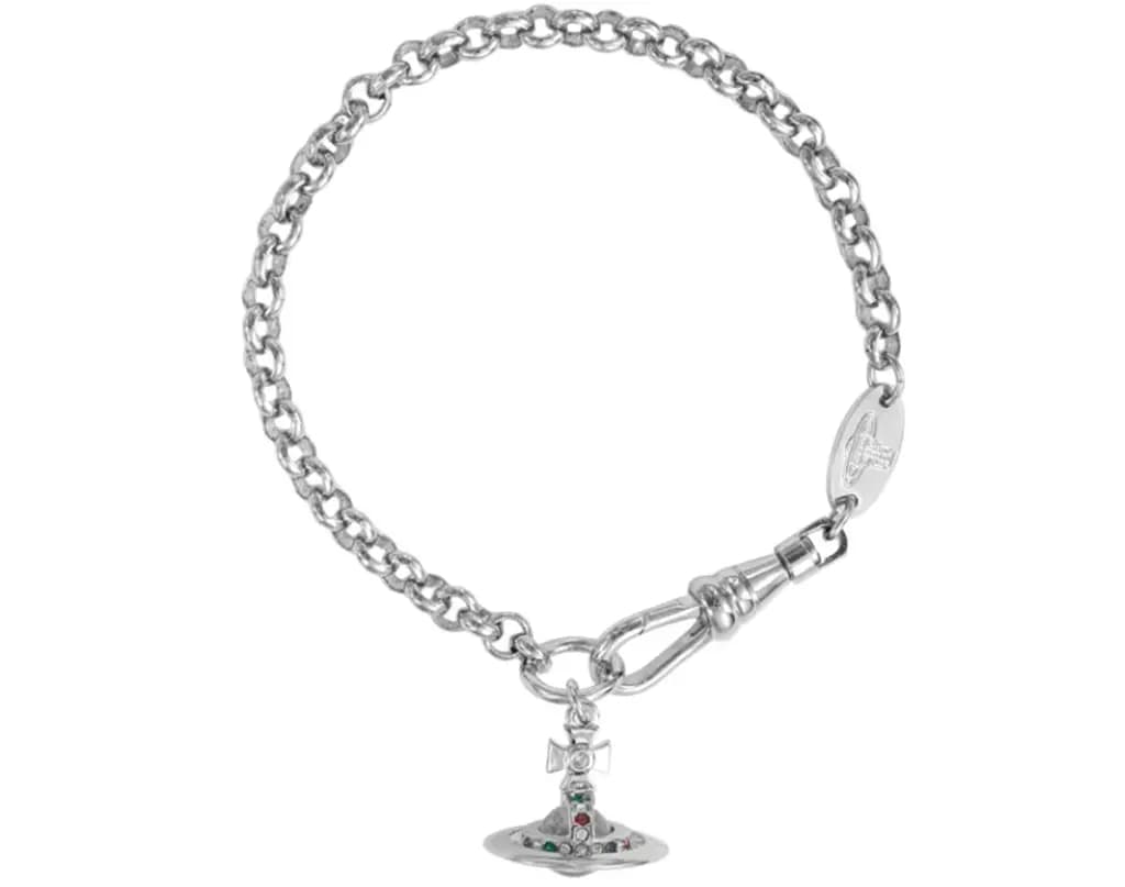 Vòng Tay Vivienne Westwood Petite Orb 'Silver' 6102005702P019P019