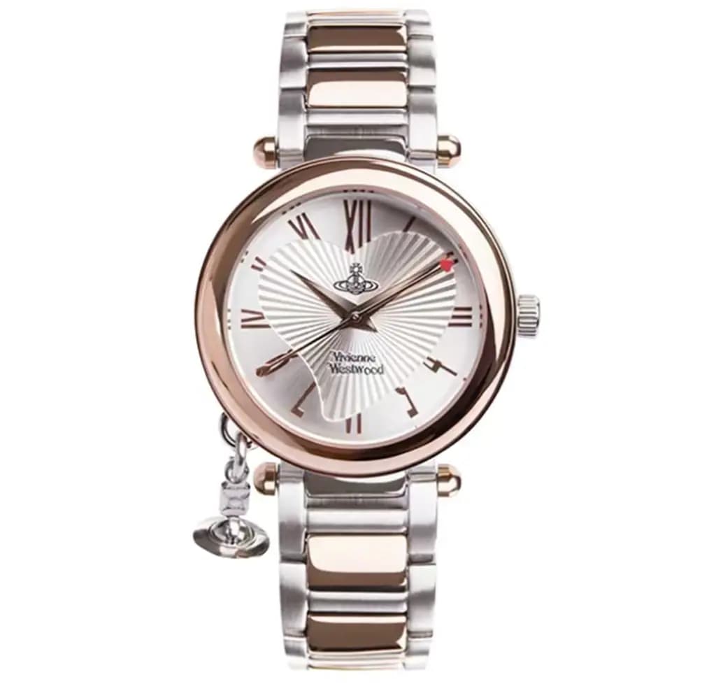 Đồng Hồ Vivienne Westwood 50 'Silver Brown' DWVV006RSSL