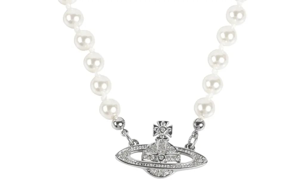 Dây Chuyền Vivienne Westwood Mini Bas Choker 'Silver' 63030006W127W127