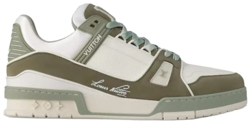 Giày Louis Vuitton Trainer Sneaker 'Brown' 1ADHC9