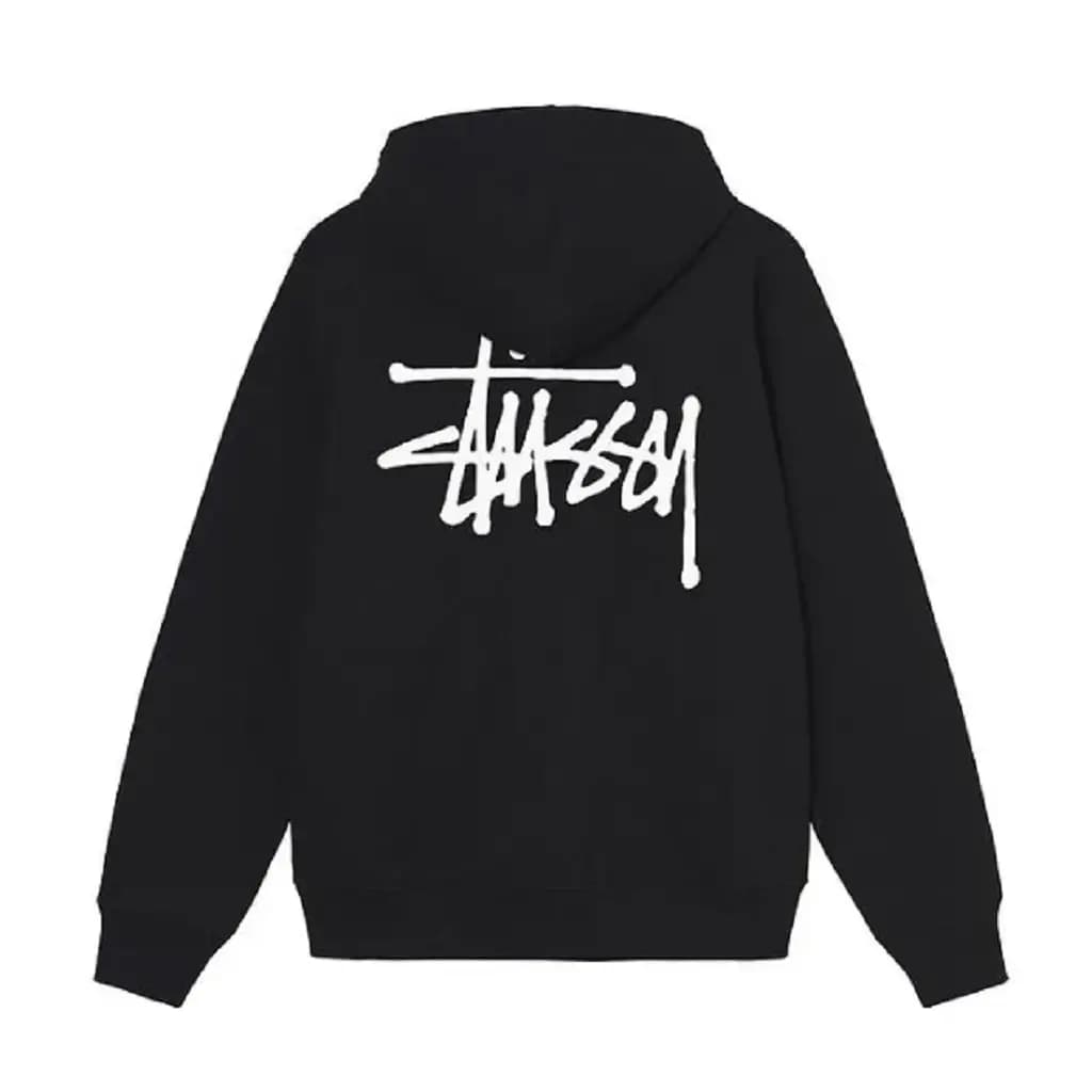 Áo Stussy Basic Stussy Hoodie 'Black' 1924870M