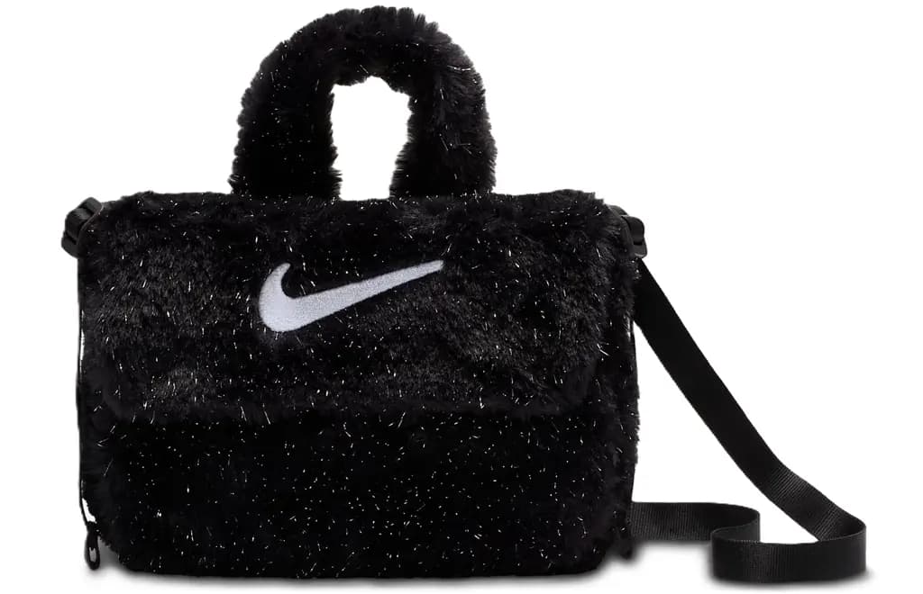 Túi Nike Older Faux Fur Crossbody Bag 'Black' FZ1329-010