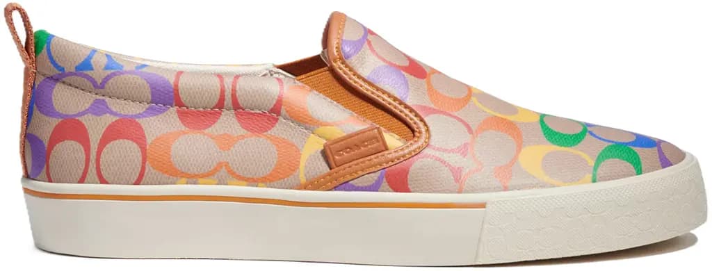 Giày Coach Skate Slip On Signature 'Rainbow' CA284-RAINBOW