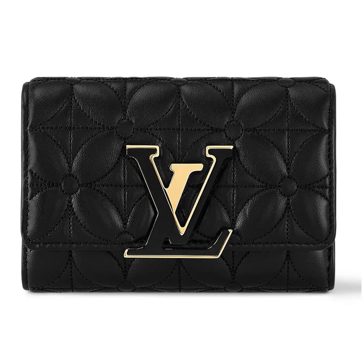 Ví Louis Vuitton Capucines Compact Maxi Wallet 'Black' M83666