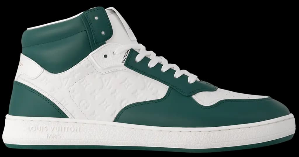 Giày Louis Vuitton LV Stadium Mid Top 'Green' 1ADCOX