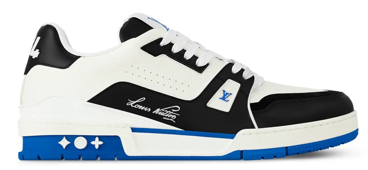 Giày Louis Vuitton LV Trainer 'White Blue' 1ADDYZ Giày Louis Vuitton LV Trainer 'White Blue' 1ADDYZ