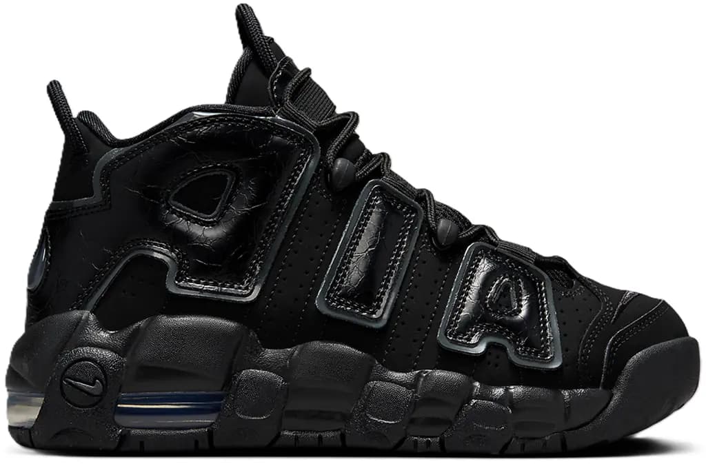 Giày Nike Air More Uptempo GS 'Triple Black' FV2264-001