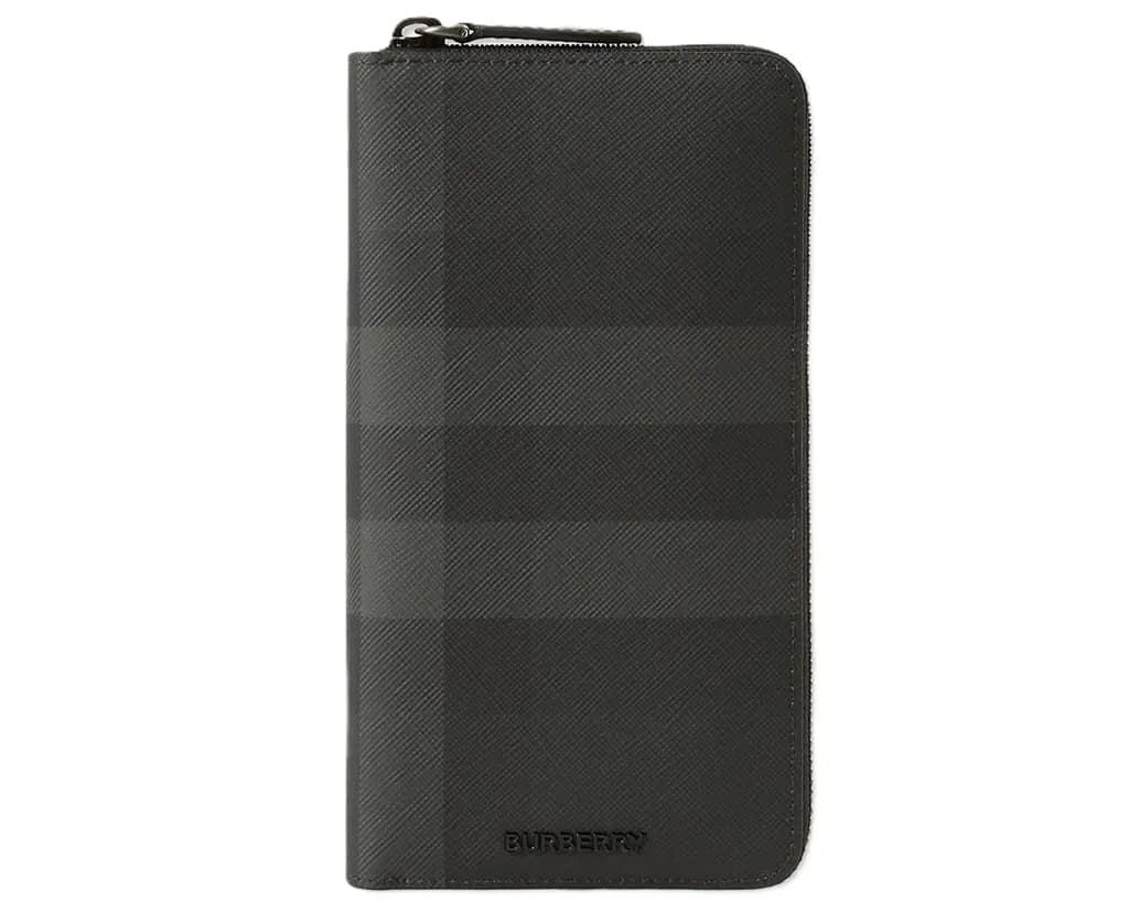 Ví Burberry Check Zip Wallet 'Charcoal' 80702541