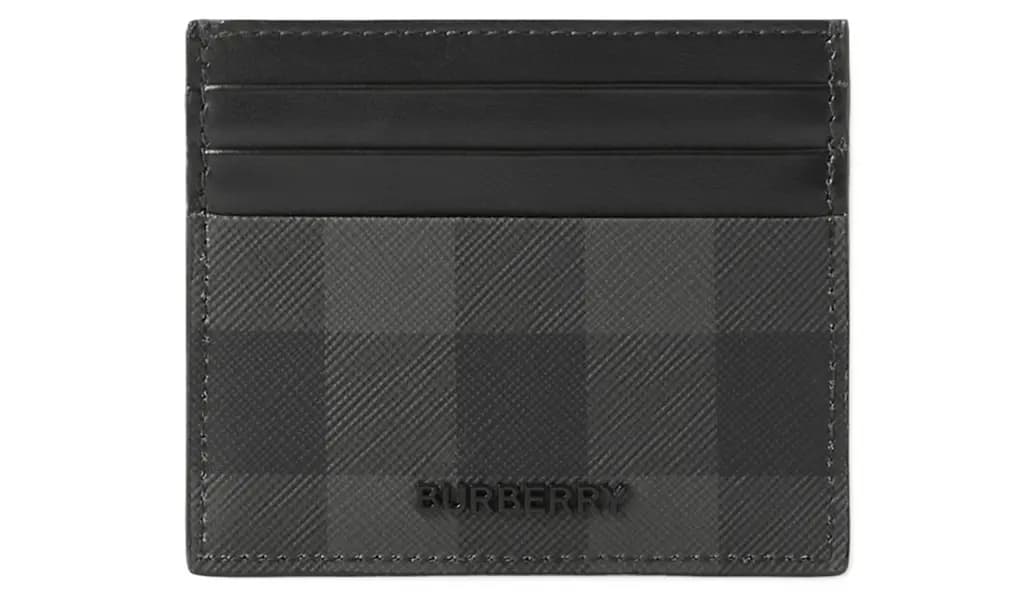 Ví Burberry Tall Check Card Case 'Charcoal' 80741021