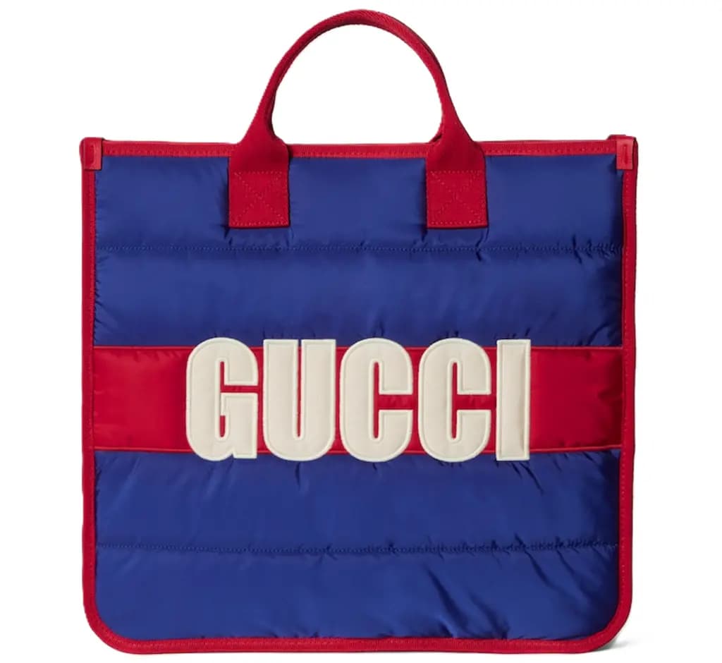 Túi Gucci Children's Stripe Tote Bag 'Blue' 605831-FADLC-4342