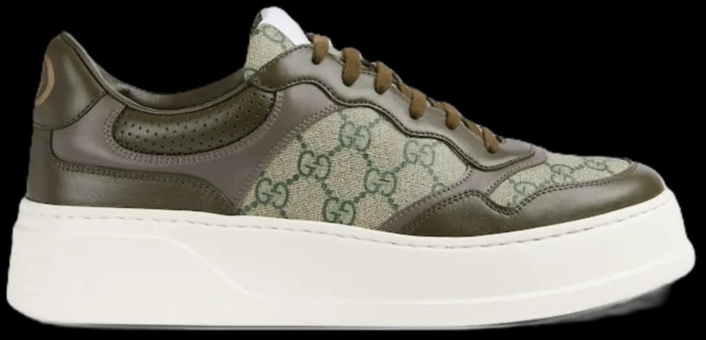 Giày Gucci GG 'Beige Green' 669582-UPGA0-3350