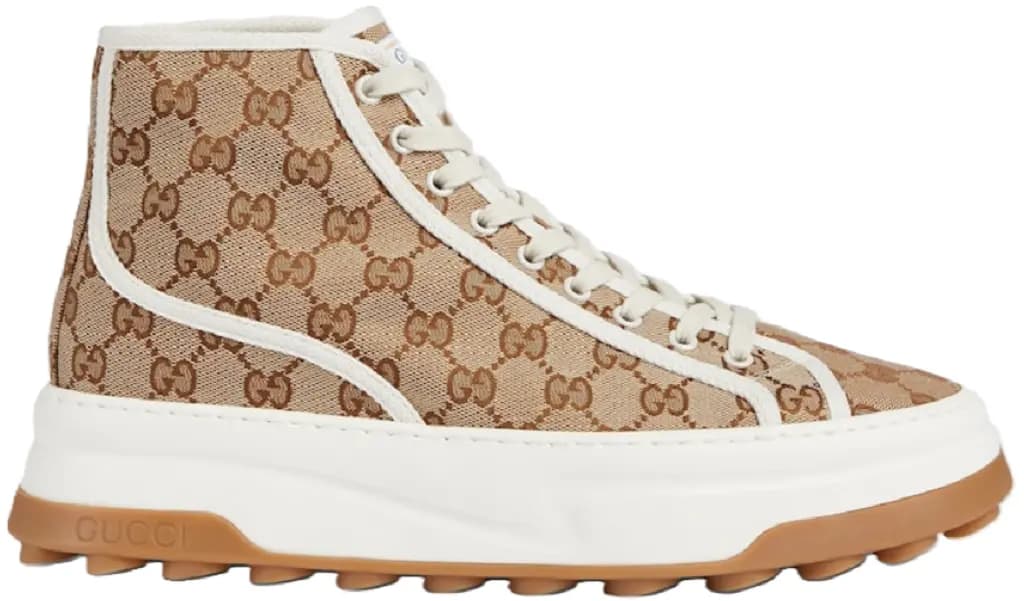 Giày Gucci High Top Trainer 'Beige' 745999-20Q20-9745
