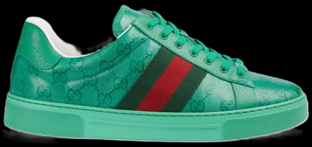 Giày Gucci Ace GG Crystal 'Green' 760775-FACRF-3751