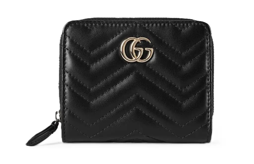 Ví Gucci GG Marmont Mini Zip Wallet 'Black' 813370-DTDHD-1000
