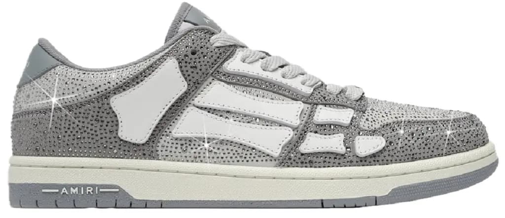 Giày Amiri Crystal Skel-top Low 'Grey' AMFOSR1059-030 Giày Amiri Crystal Skel-top Low 'Grey' AMFOSR1059-030