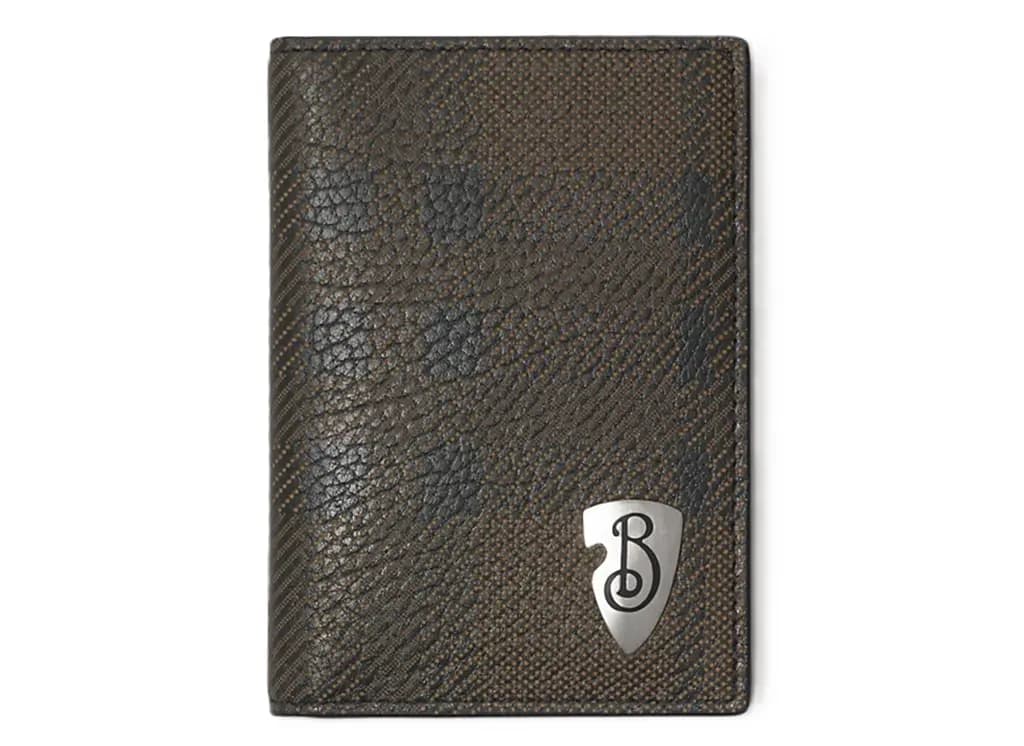 Ví Burberry B Shield Folding Card Case​ 'Slate' 81030271
