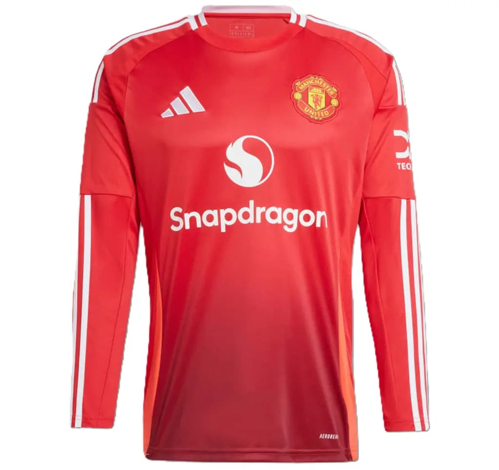 Áo Adidas Manchester United 24/25 Long Sleeve Home Jersey 'Red' IT1971
