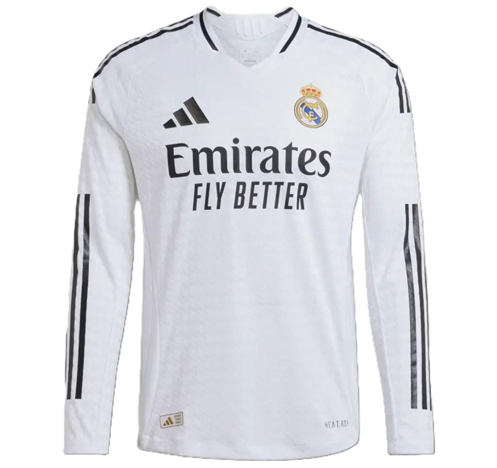 Áo Adidas Real Madrid 24/25 Long Sleeve Home Jersey 'White' IT5204