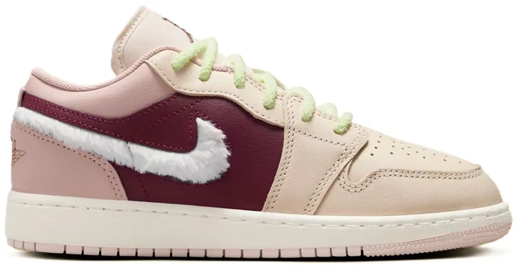 Giày Nike Air Jordan 1 Low SE GS 'Fur Swoosh' FZ3928-200