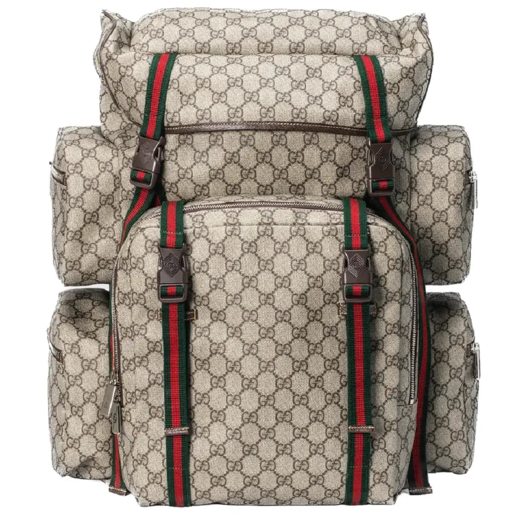 Balo Gucci GG Backpack 'Beige Ebony' 761561-FACLA-8843