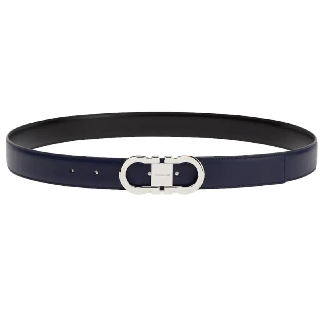 Thắt Lưng Salvatore Ferragamo Gancini 'Blue' 670326-770942
